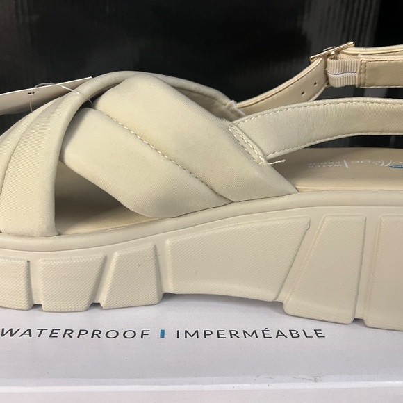 NEW AQUA COLLEGE Women's Godess Waterproof Sandals BONE IVORY SLINGBACK SHOES - Picture 8 of 10